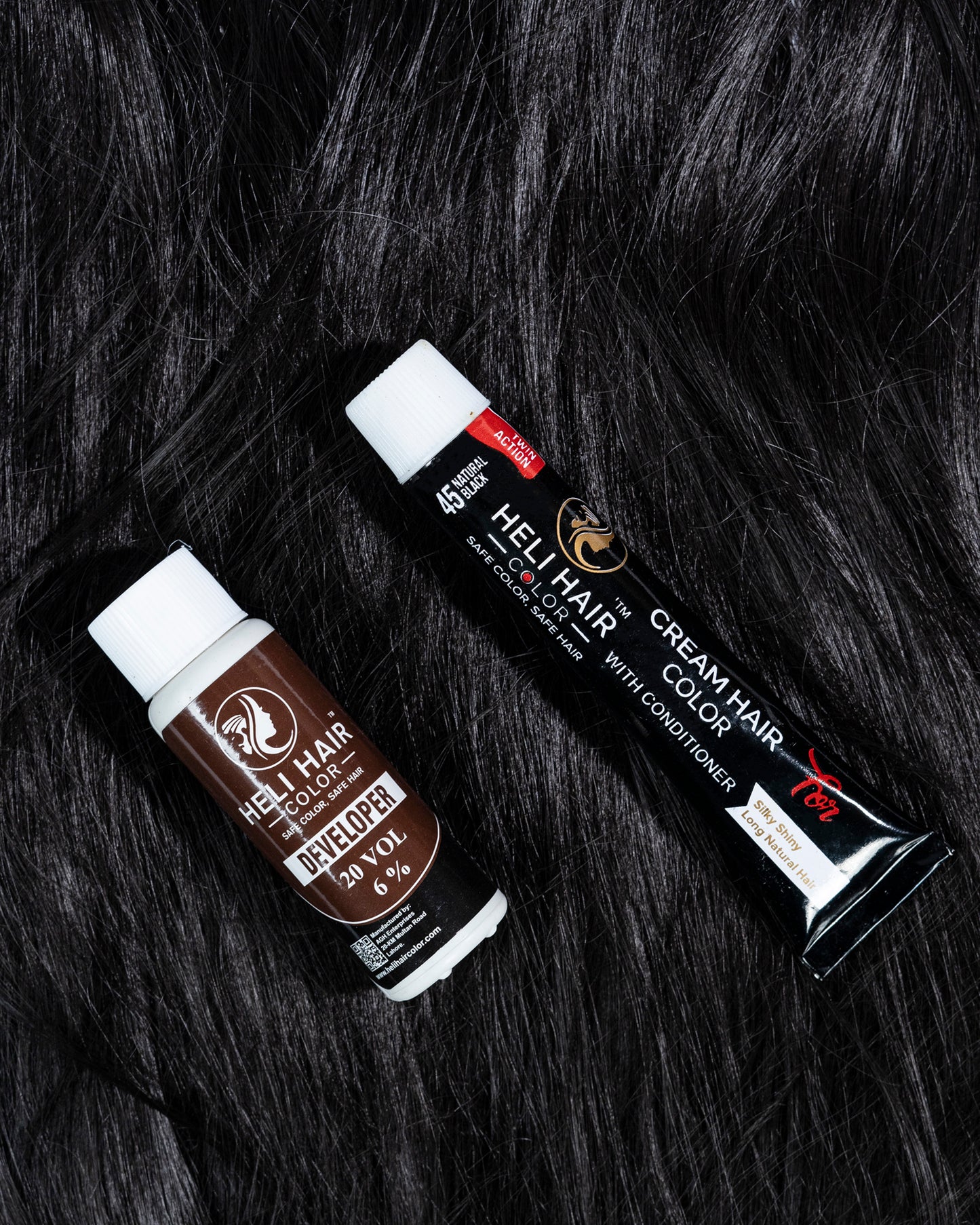 HELI Hair Color Tube 45 (Black)