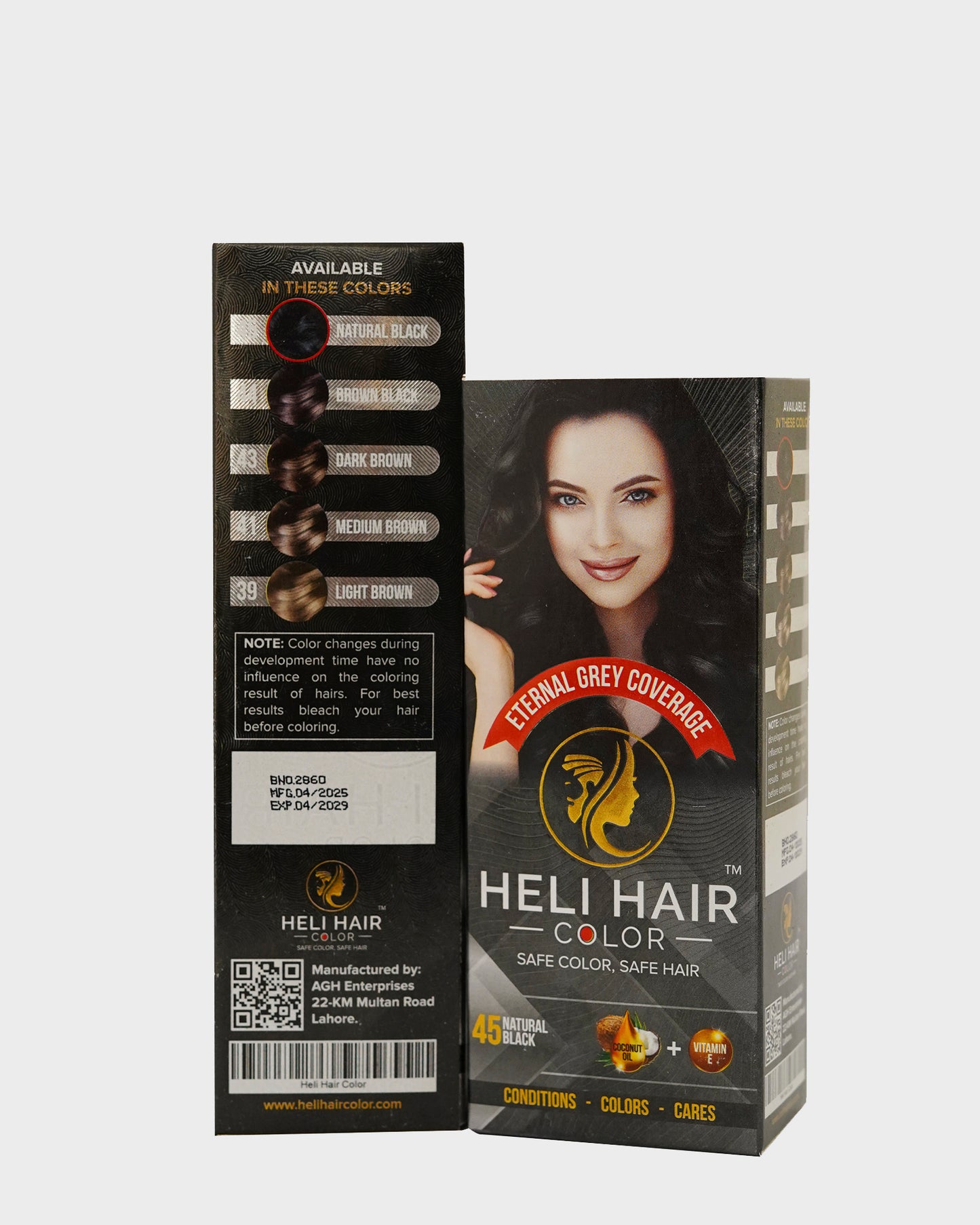 HELI Hair Color Tube 45 (Black)