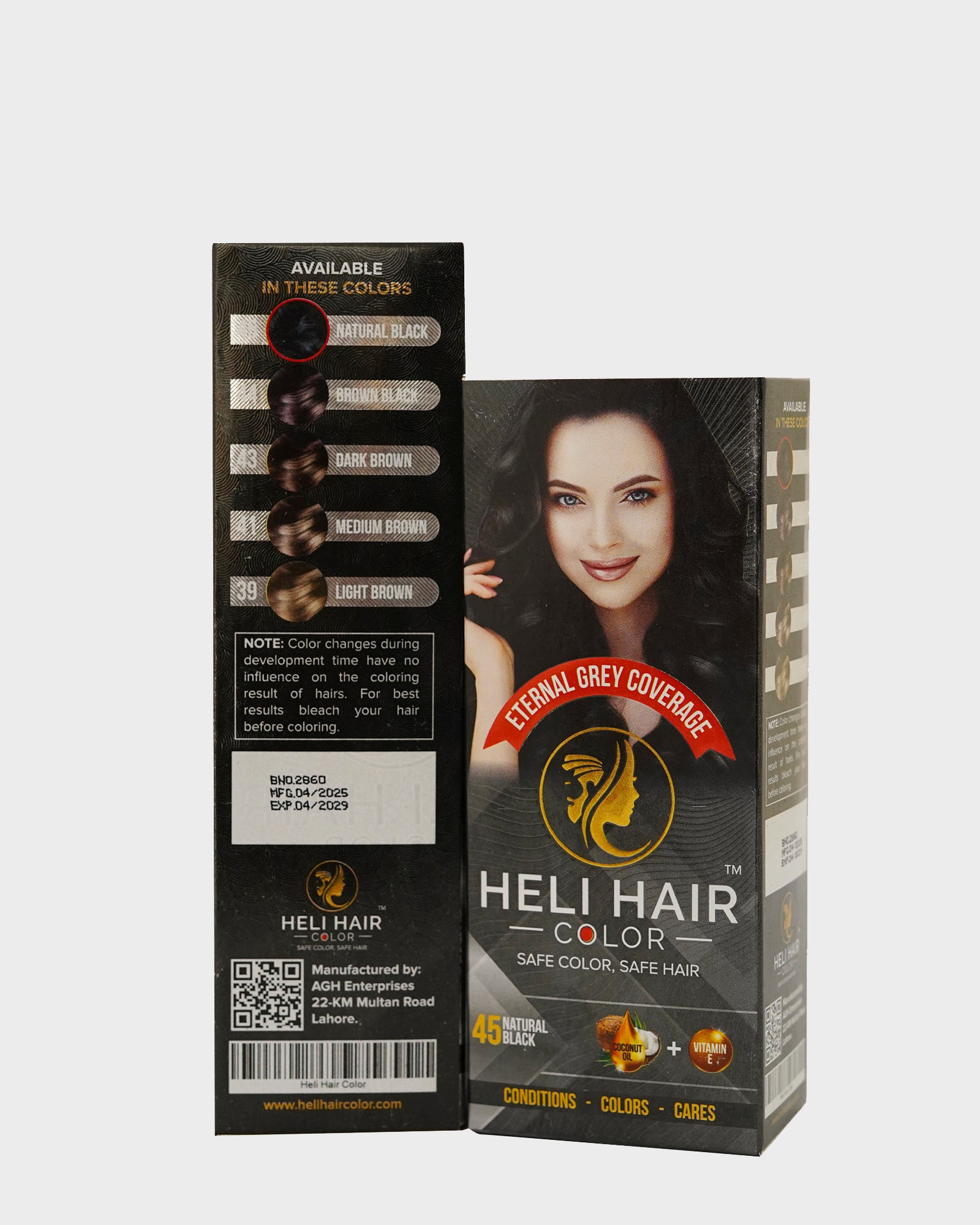 HELI Hair Color Tube 45 (Black)